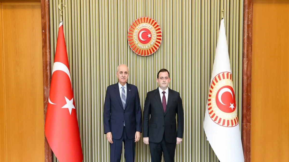 TBMM Başkanı Kurtulmuş, Kuzey Makedonya Devlet Bakanı Zeynula'yı kabul etti