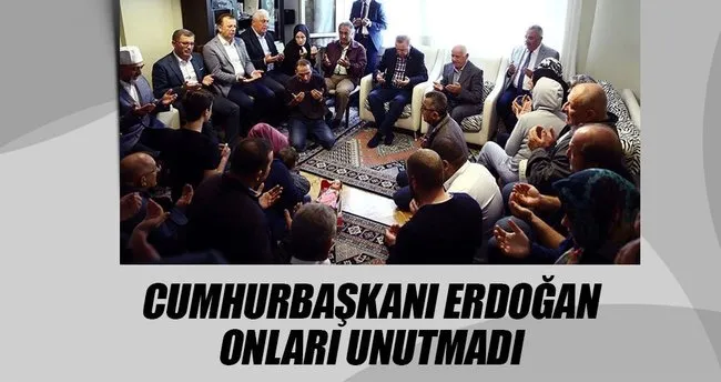 Cumhurbaşkanı Erdoğan şehit ailelerini ve gazileri ziyaret etti
