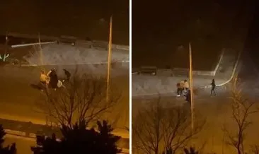 İstanbul’da arkadaşların tekme tokat kavgası kamerada