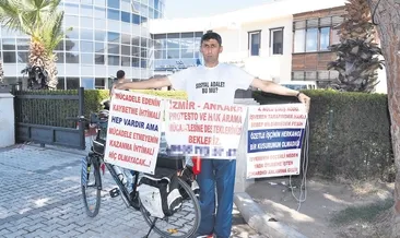 Hakkını aramaya Ankara’ya geliyor