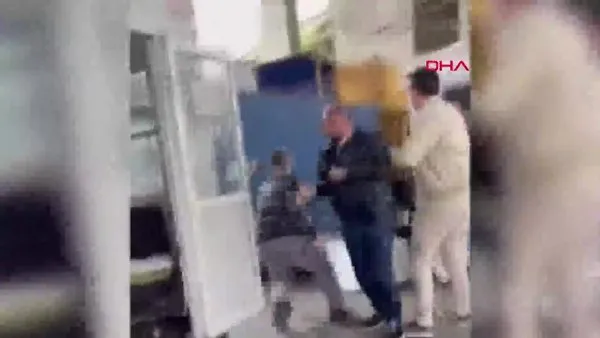 İstanbul'da müşteri ile kargocu arasındaki kavga kamerada