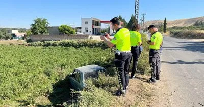 Şanlıurfa’da otomobil tarlaya uçtu: 5 yaralı #sanliurfa
