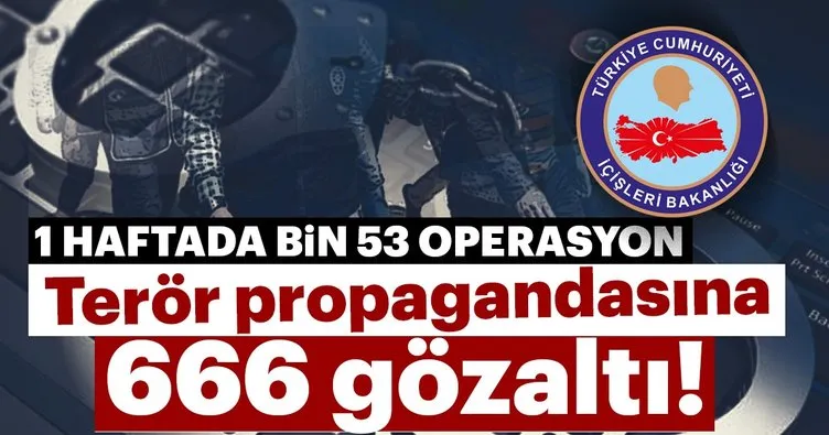 Sosyal medyada terör propagandası yapan 666 kişi gözaltına alındı