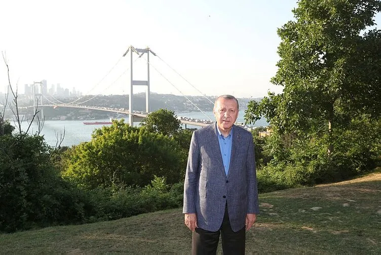 BaÅkan ErdoÄan, NakkaÅtepe Millet Bahçesi'ni gezdi vatandaÅlarla sohbet etti