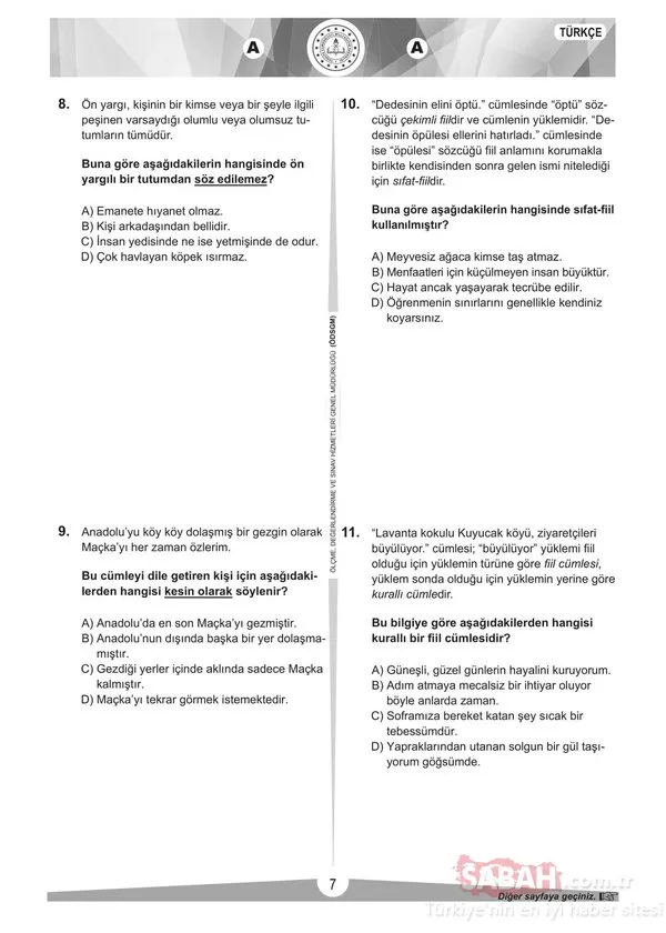 LGS sınav soruları ve cevapları 2019 yayınlandı! MEB ile Türkçe, Matematik, Fen, İngilizce LGS soruları ve cevap anahtarı