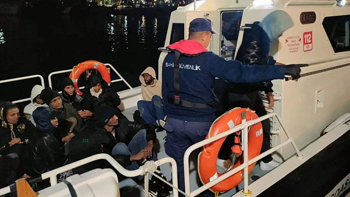 Bodrum’da 36 kaçak göçmen kurtarıldı