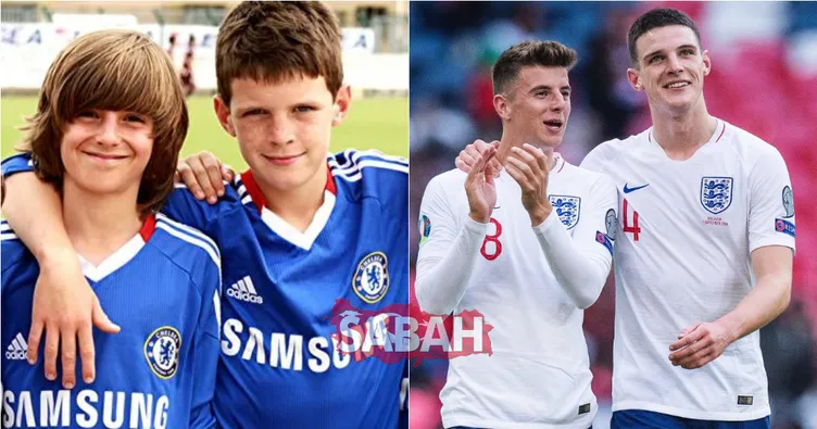 Çocukluk arkadaşları EURO 2020’de! Mason Mount ve Declan Rice İngiltere Milli Takımı ile ilk 11’de sahaya çıktı...