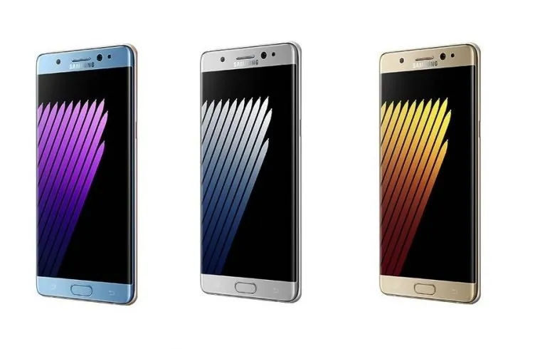 Yenilenmiş Galaxy Note 7 dört renk ile geliyor