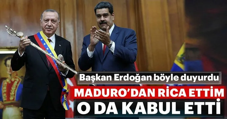Başkan Erdoğan Venezuela'da konuştu