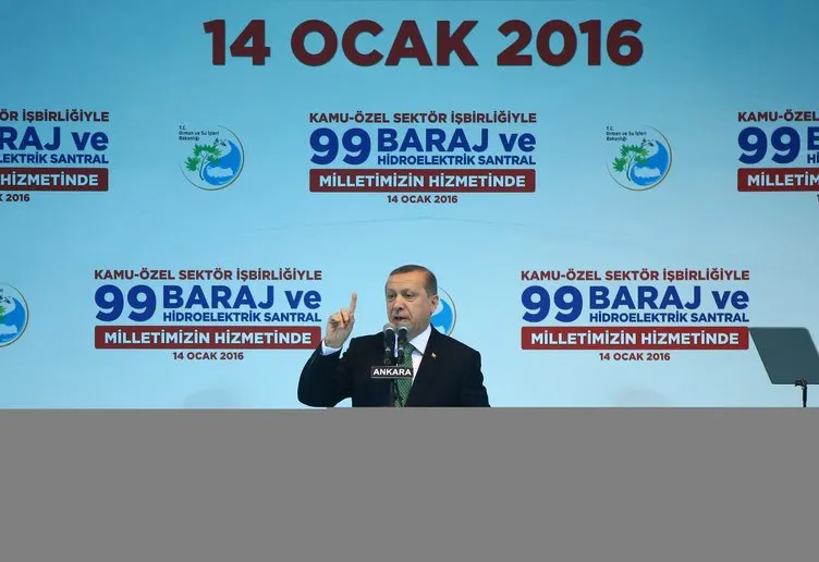 Cumhurbaşkanı Erdoğan 99 Baraj açılışında