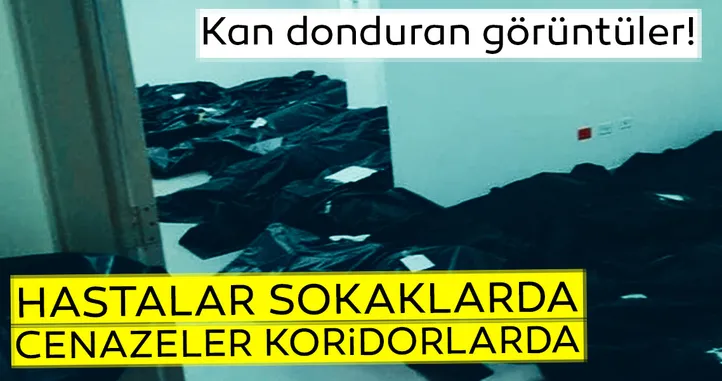 Son dakika: Corona virüs ülkeye diz çöktürdü! Hastalar sokaklarda, cenazeler koridorlarda