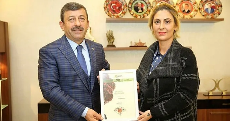 Ressam Demirtaş, Başkan Karabacak’ı ziyaret etti