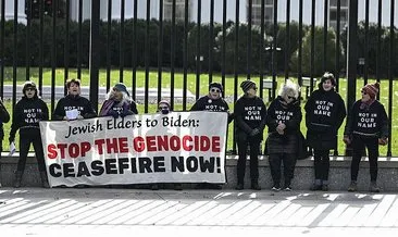 Beyaz Saray önünde Gazze protestosu