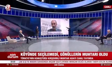 Türkiye'nin konuştuğu muhtar adayı A Haber'de...