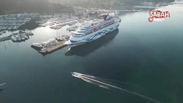 Dev yolcu gemisi 1300 İsrailli yolcusu ile Marmaris’e geldi | Video