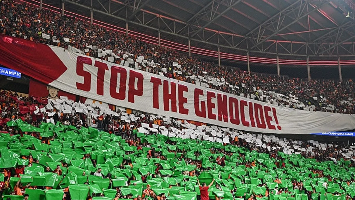 Galatasaray'ın Filistin koreografisinden rahatsız oldular! İsrail medyasından skandal paylaşım...