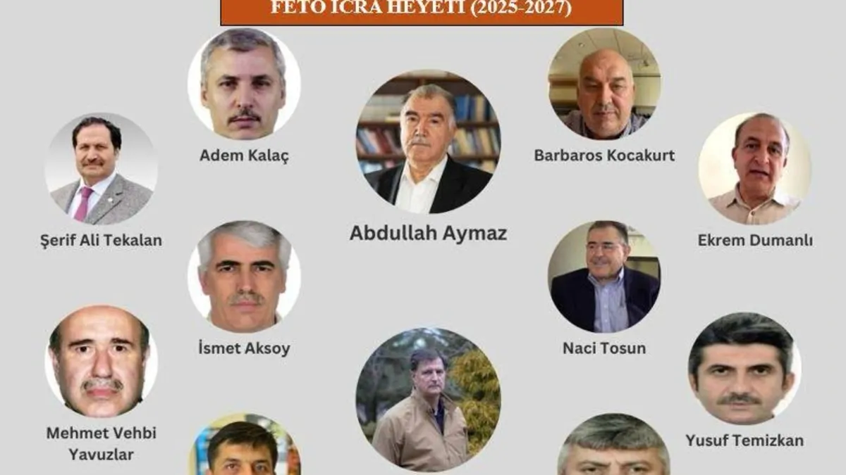 Fetullah Gülen'in ABD'de kaldığı yer ve örgüt üyelerine yönelik iddiaları gösteren görsel.