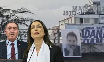 DEM Parti’den büyük alçaklık: Adana’da teröristbaşı Öcalan’ın posterini astılar