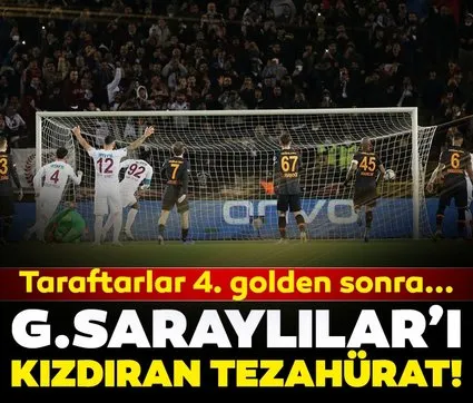 Son dakika: Hataysporlu taraftarlardan Galatasaraylılar’ı kızdıran tezahürat! 4. golden sonra...