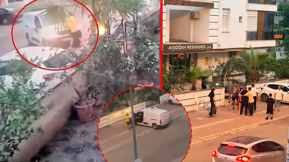 Antalya'da tartıştığı kişinin üzerine otomobil süren sürücü