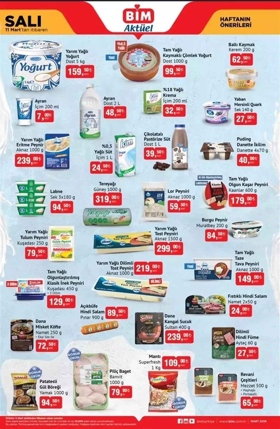 HAFTANIN KAÇIRILMAYACAK FIRSATLARI! BİM aktüel 11-14 Mart broşürü: Elektrikli süpürge, çarşaf, termos, mop, tavuk, süt, yoğurt...