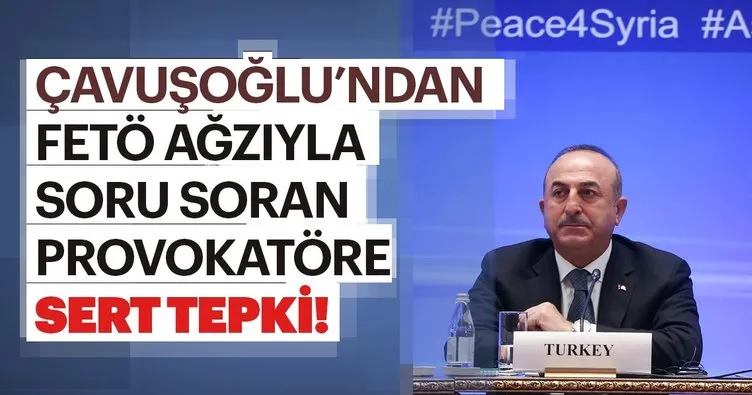 Çavuşoğlu’ndan FETÖ ağzıyla konuşan gazeteciye sert tepki!