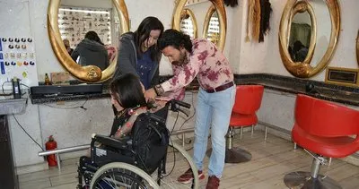 Gaziantep’te bedensel engelli Beyza, saçlarını lösemili çocuklar için bağışladı