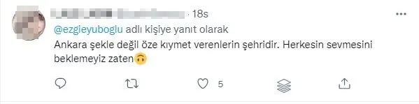 Oyuncu Ezgi Eyüboğlu'ndan Ankaralılar'ı kızdıran paylaşım! Sosyal medyada tepki topladı!