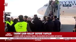 13 sene sonra ilk uçuş! Tarihi Şam-Halep seferi yapıldı