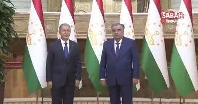 Milli Savunma Bakanı Akar, Tacikistan Cumhurbaşkanı Rahman ile görüştü | Video