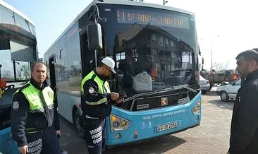 Saruhanlı polisi otobüslerde kontrol gerçekleştirdi