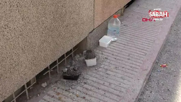 Edirne'de sokak hayvanlarının su ve mama kaplarını molozla doldurdular