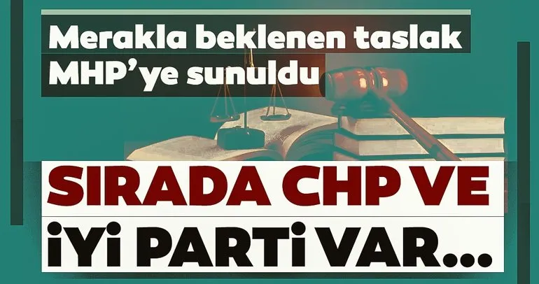Son dakika: AK Parti yargı paketi taslak metnini MHP’ye sundu