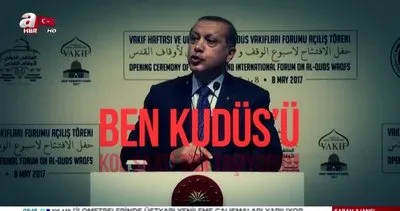 Cumhurbaşkanı Erdoğan, Nuri Pakdil’in Kudüs şiirini okudu