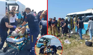 Manisa’da can pazarı! Midibüsle panelvan çarpıştı: Ölü ve yaralılar var! #manisa