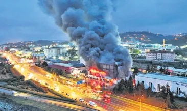 Fındık fabrikasında korkutan yangın