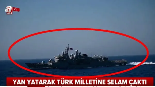 Son Dakika Haberi | Yunan savaş gemisi Limnos'u ağır hasarla bakıma gönderen TCG Kemal Reis'ten müthiş selamlama hareketi | Video