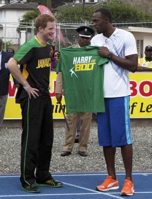 Prens Harry, Usain Bolt ile yarıştı
