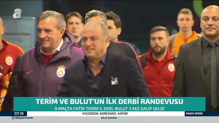 Fatih Terim ve Erol Bulut'un ilk derbi randevusu