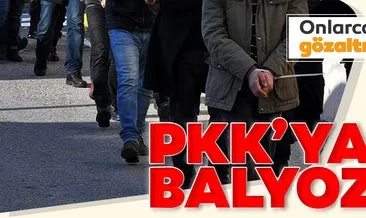Son dakika: Terör örgütü PKK/KCK’ya balyoz! Onlarca gözaltı var...