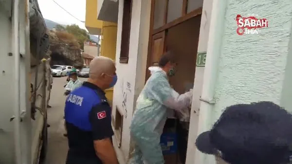 Bursa'da çöp evden çıkanları görenler gözlerine inanamadı | Video