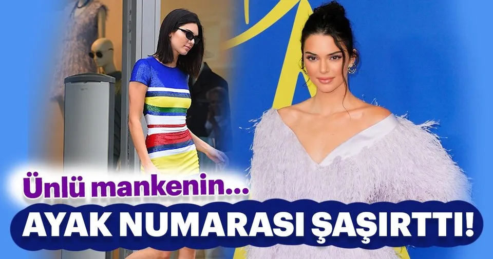 unlu mankenin ayak numarasi sasirtti