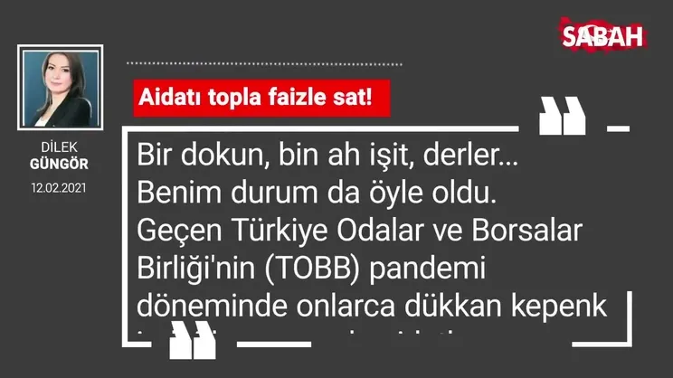 Dilek Güngör | Aidatı topla faizle sat!