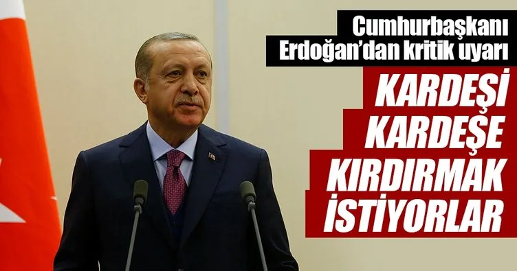 Kardeşi kardeşe kırdırıyorlar