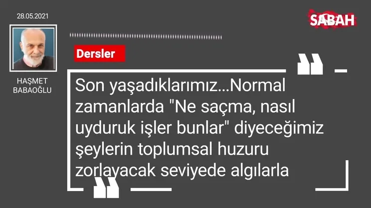 Haşmet Babaoğlu | Dersler
