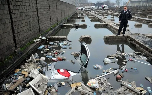 Otomobili geri vitese takınca...