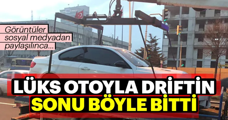 Ankara’da drift yapan sürücüye şok ceza