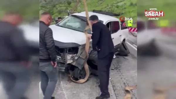 Siirt’te pikap ile kamyon çarpıştı: 1 yaralı | Video