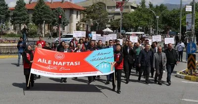 Erzincan’da Aile Haftası yürüyüşü gerçekleştirildi