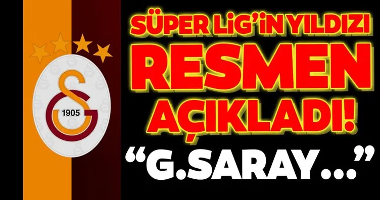 Süper Lig’in yıldızı resmen açıkladı! Galatasaray...